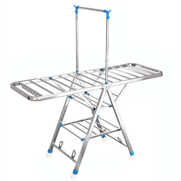 Foldable Drying Rack Home Clothes Stand With Shoe Drying Area