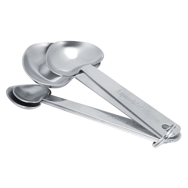 Heart Shaped Stainless Steel Measuring Spoon