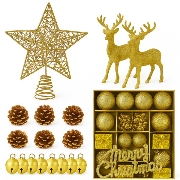 Tree Decor Starter Pack - Classic Gold Edition