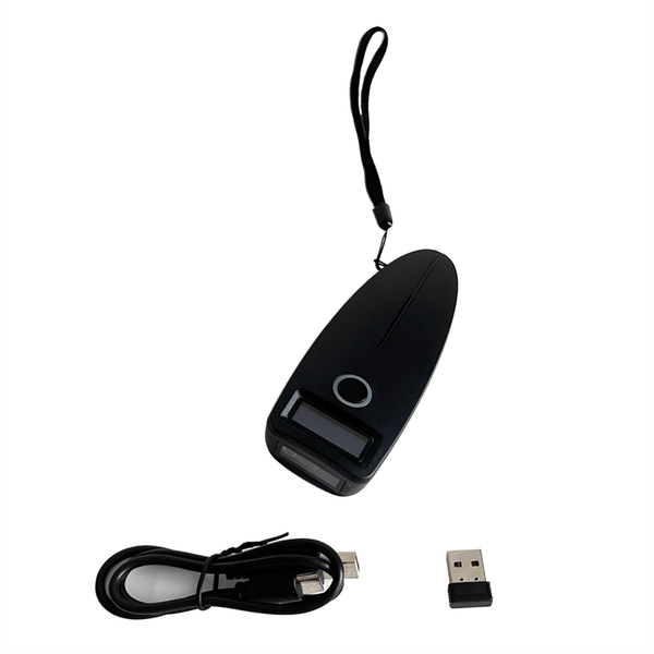 Barcode Scanner Mini Wireless Bluetooth Handheld Portable 1D 2D QR Bar Code