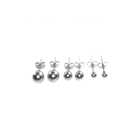 Surgical steel ball hot sale stud earrings