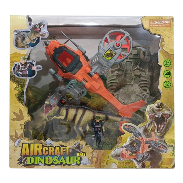 Dinosaur Rescue Helicopter Playset - Toys for Boys - Pretend Play Adventure