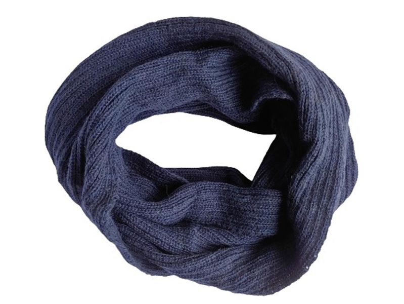 Alpaca - Dark Blue Snood / Infinity Scarf