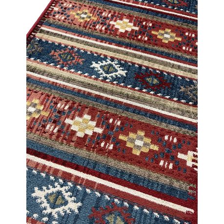 Red Persian Doormat / Table Mat Rug - 100 x 60 cm