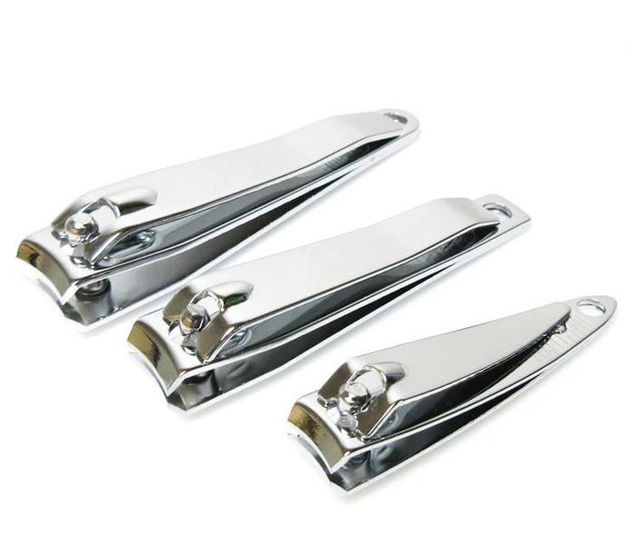 3 Piece Stainless Steel Nail Cutter - Silver