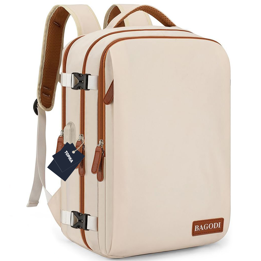 Topika - Travel Backpack Large Capacity, Expandable Oxford Laptop Backpacks