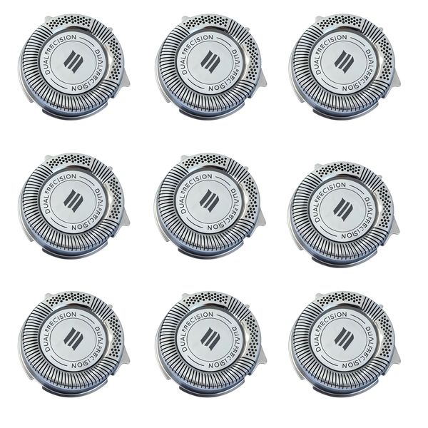 9 Pack HQ8 Replacement Heads for Aquatec Shavers,Compatible with Philips