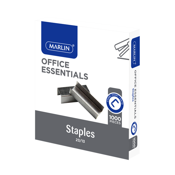 Marlin - 23/13 Office Essentials Staples 1000 Pieces (Pack Of 5)