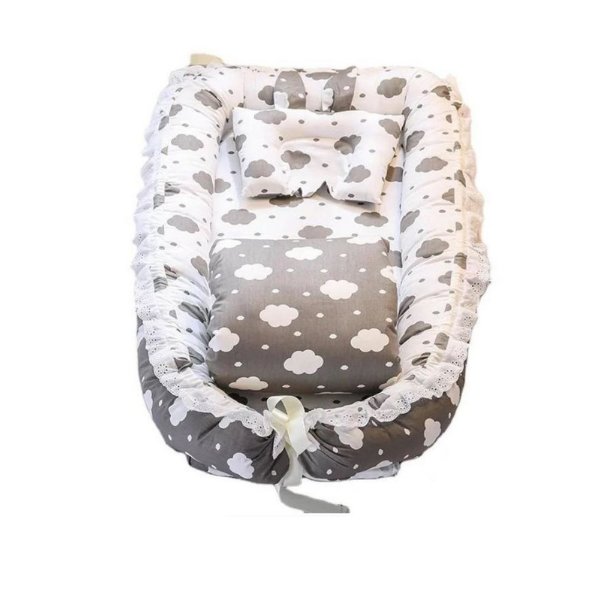 Lounge Bed Baby Crib - Grey