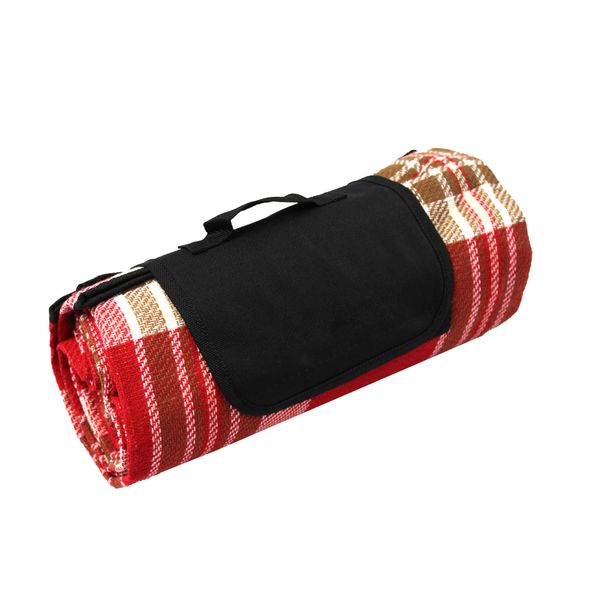 170x130cm Waterproof Aluminum Plaid Picnic Blanket &amp; Camping Mat FX-8970