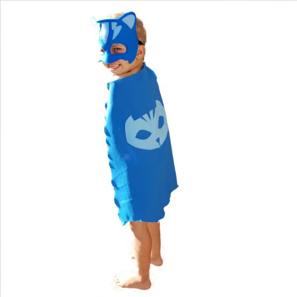 Superhero Cape &amp; Mask - PJ Mask Catboy