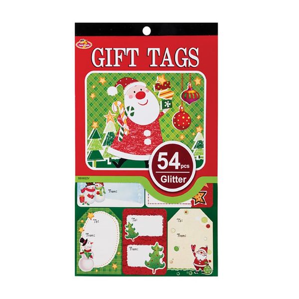Bulk Pack x 5 Christmas Gift Tags Peel n Stick