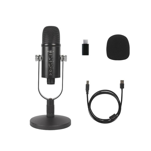Condenser Microphone USB Microphone Kit with Boom Arm Pop Filter &amp; Stand