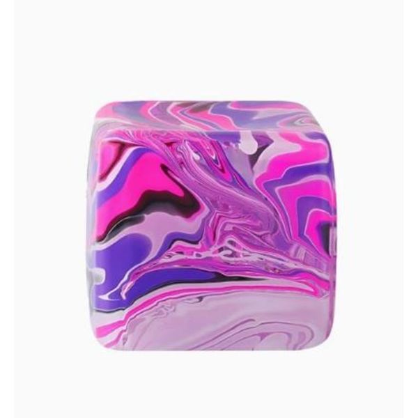 3pcs 3 cm Squishies Stress Cube,Fidget Toys Squeeze Stress Cube(Purple)