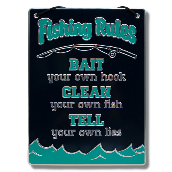 Metal Sign - Fishing