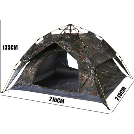 Mix Box Large Double Layer Waterproof Camping Pop Up Tent for 4