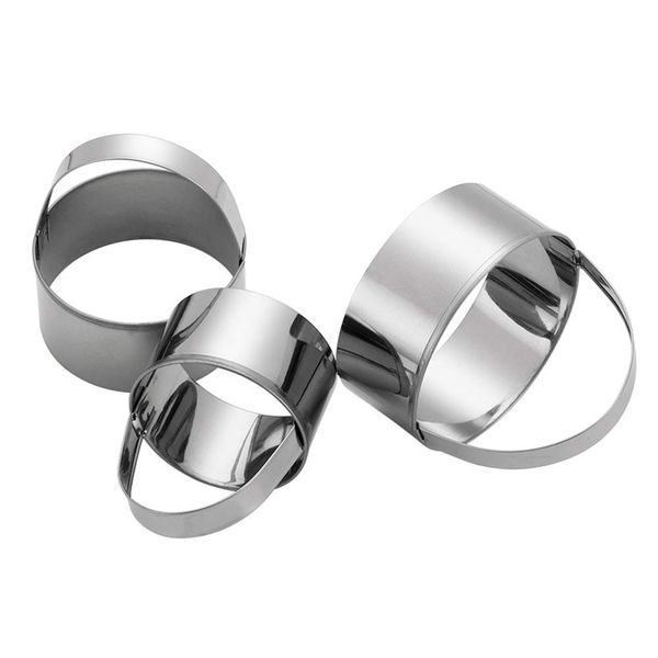 Stainless Steel Round Biscuit Cutters With Handles