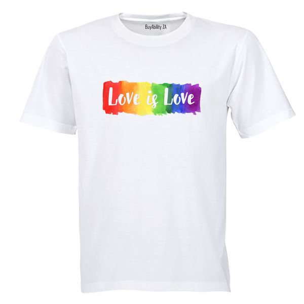 Love is Love, Pride - Mens - T-Shirt - White