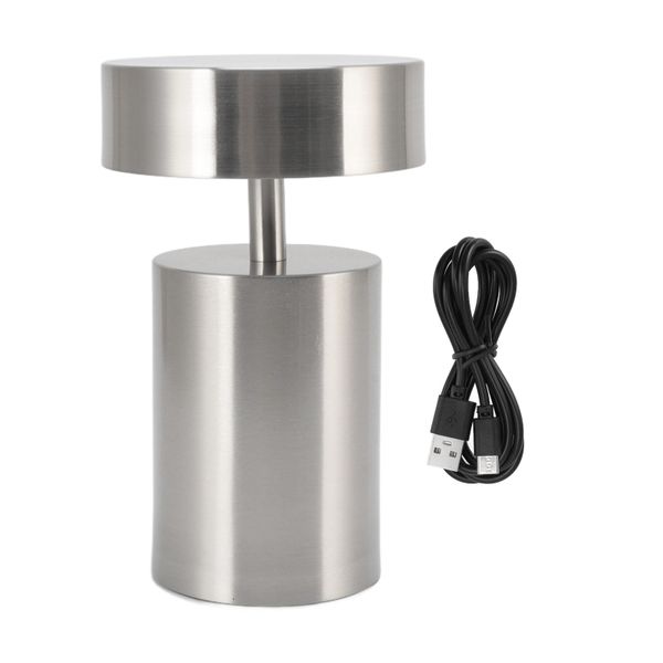 3 - Level Electroplated LED Table Lamp (Silver, for Bar, etc.)