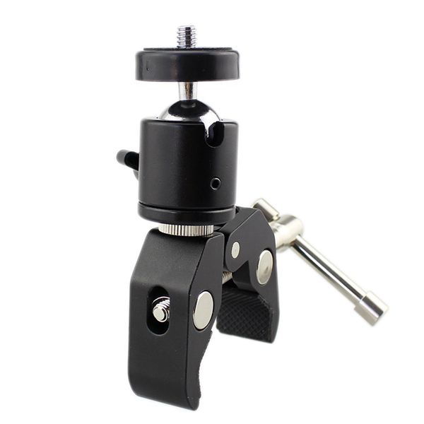 DSLR Ball Head Shoe Mount Camera Clamp Tripod