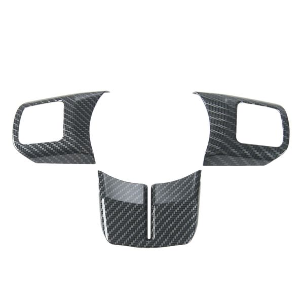Carbon Fiber Steering Wheel Decoration Trim for JK Compass Grand 2011-2017