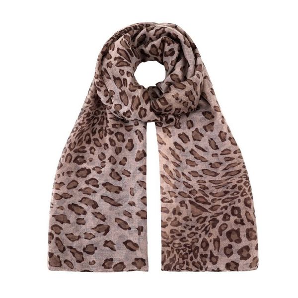 SoGood-Candy Scarf - Leopard Print - Taupe