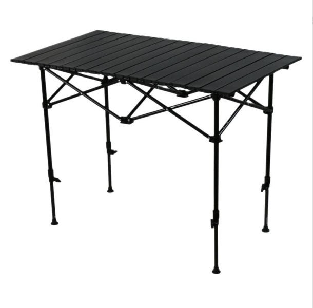 95x55cm Camping Folding Aluminum Table Outdoor Portable Table Roll-up Desk