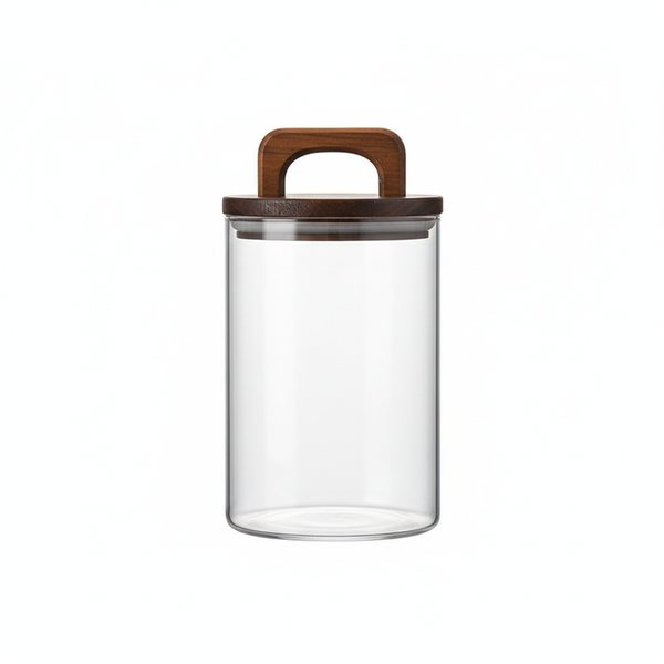 Glass Storage Jar 1000ml - Transparent