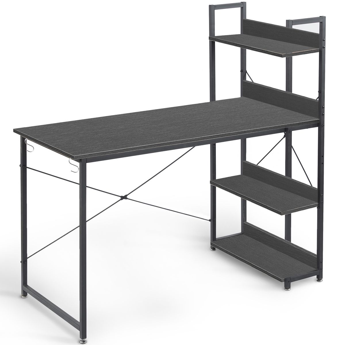 Work Desk Computer Workstation Book Shelf Table Storage Rack Office Desk