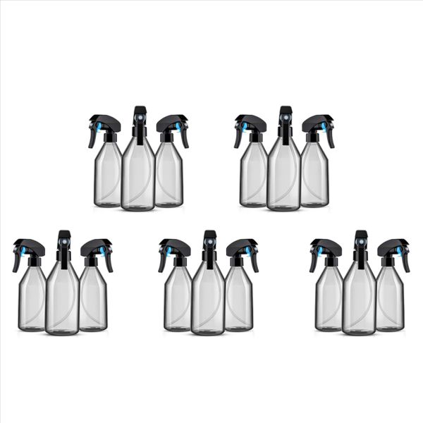 Plastic Spray Bottles For Cleaning 10Oz With Black Trigger 3Pack