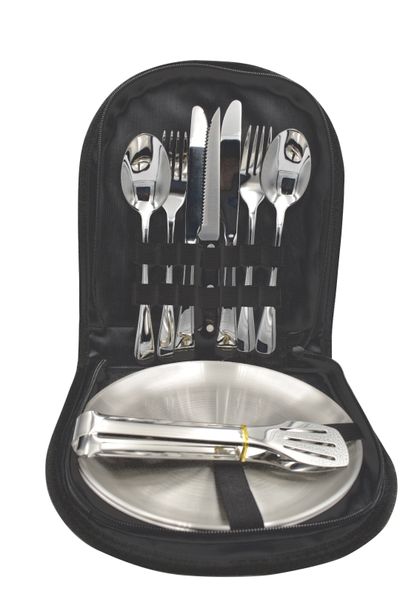 Silverware Cutlery Set for Picnic or Camping (10 Piece for 2)