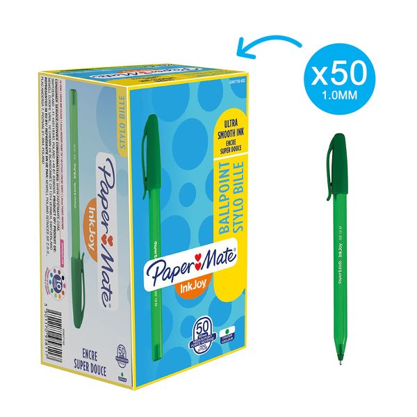 PAPER MATE Inkjoy 100 Capped Ball Pen - Green