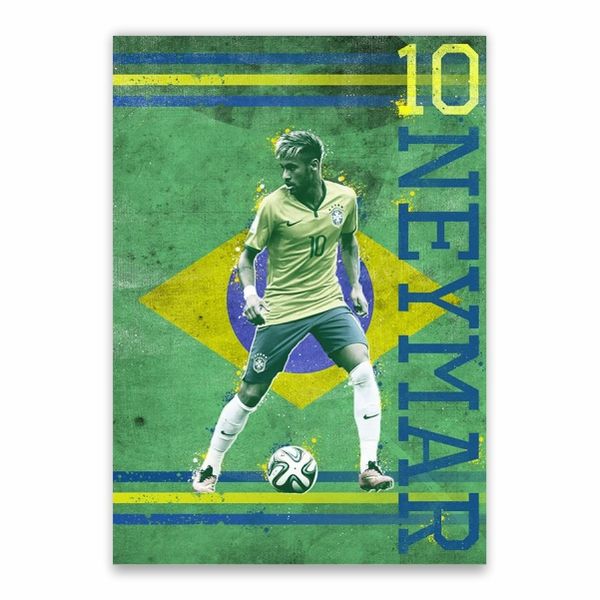 Neymar 10 Brazil Poster - A1