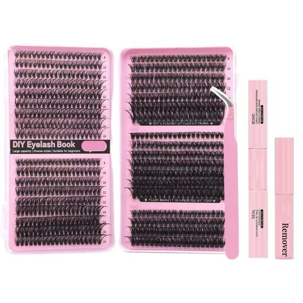 Eyelash Cluster Set 720 Piece Eyelash Clusters, 8-16mm Eyelash Extension