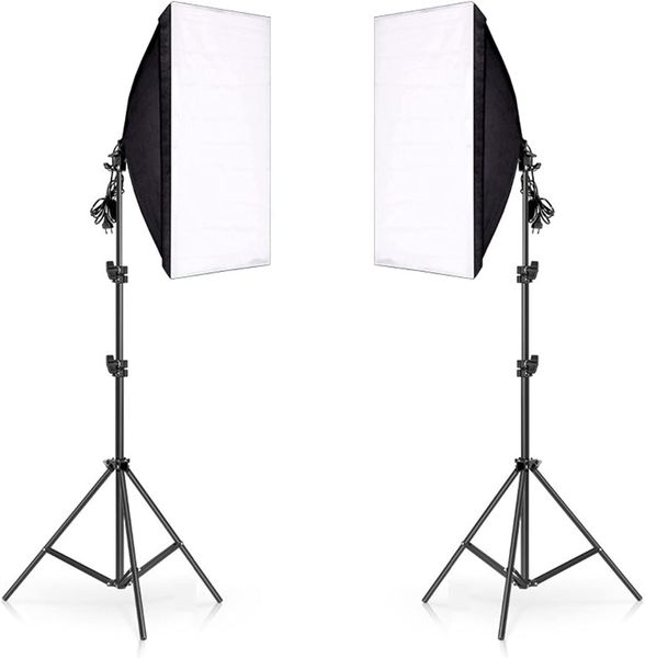 Professional 2 Pcs Soft Box Studio Lighting Set | No Bulb