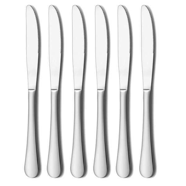 Stainless Steel Mirror Finished Table Knife - Set of 6