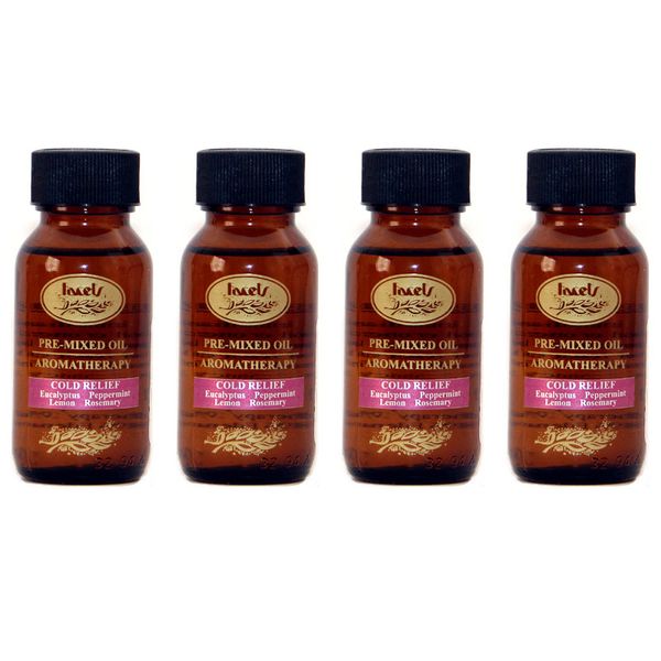 Facets Aromatherapy Pre-Mixed Mood Essential Oils - Cold Relief - 4 x 50ml