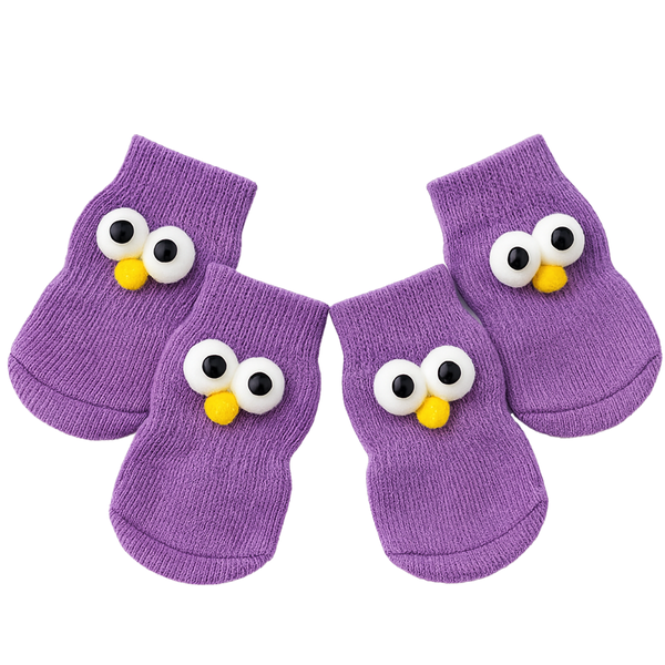 Cute Big-Eyed All-Season Dog Socks - L Size