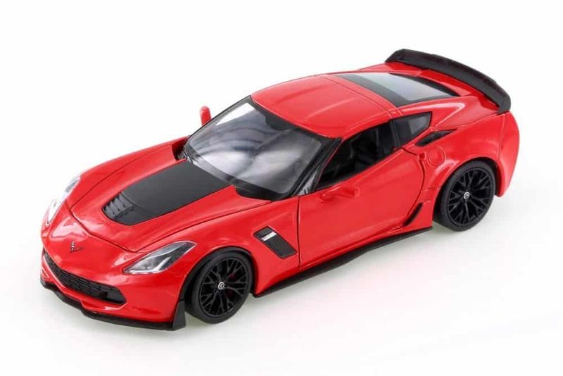 Chevrolet Corvette Z06 Red 2017 (scale 1 : 24)