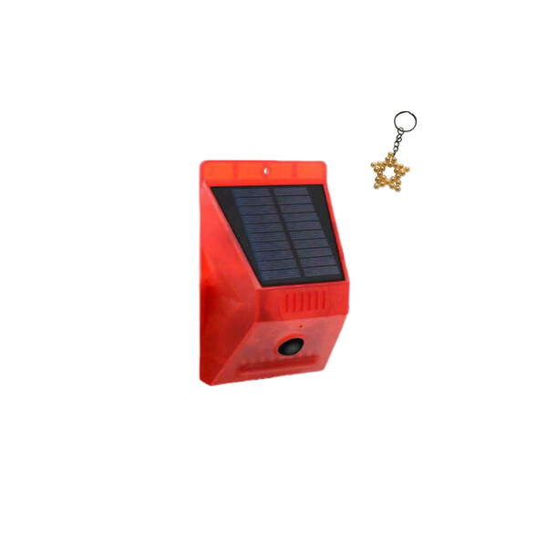 Motion Sensor Alarm Outdoor Solar Powered 8LED Strobe Light