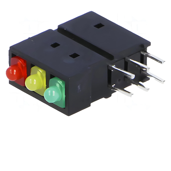 L-4060XHA/1I1Y1GD Bi-Level 1.8mm R/A LED Lamp - Yellow 5mcd