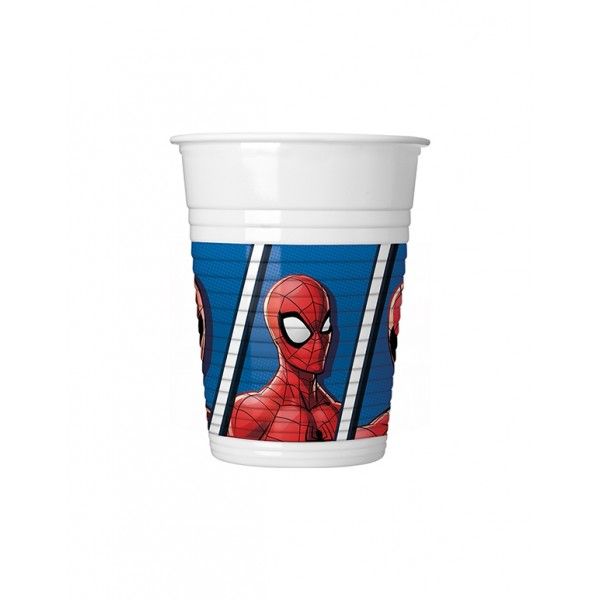 Spiderman Crime Fighter Plastic Cups 200ml