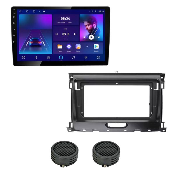 Caska 9" Android Media Player with VW Polo 8 Trim Plate &amp; Evo Tweeters