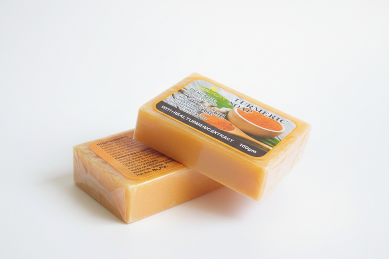 A&amp;B Beauty Natural Turmeric Extract Skin Brightening Soap - 100g (Pack of 2