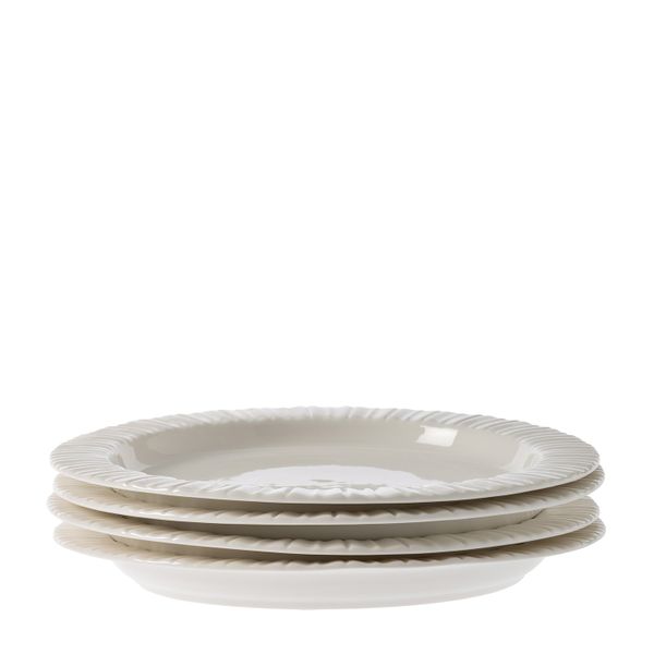George &amp; Mason - Richmond Lined Edge Detail Plate 21.5cm 4 Piece