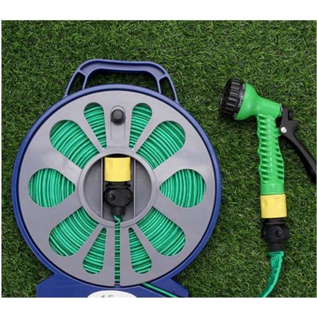 15m Flat Garden Hose Pipe With Reel AD-217
