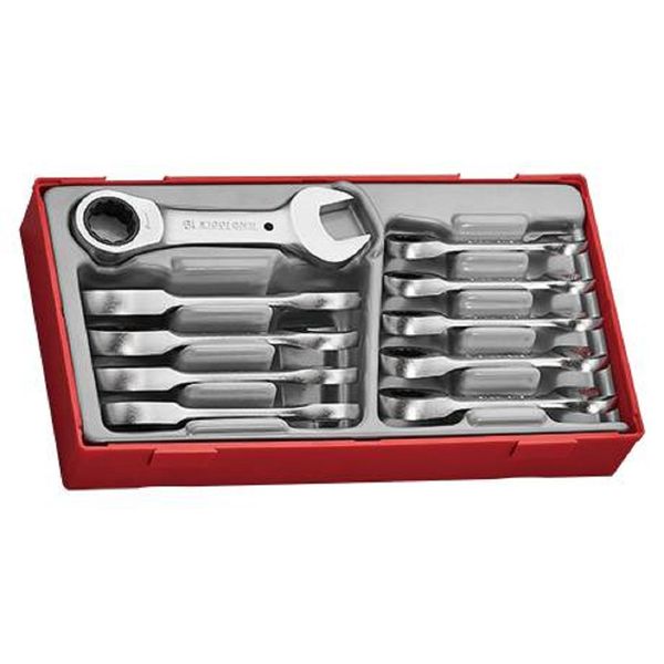 TengTools - Stubby Ratcheting Combination Spanner Set