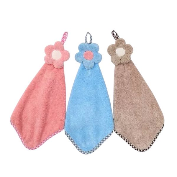 8-Piece Assorted Colours Coral Fleece Hand Towels