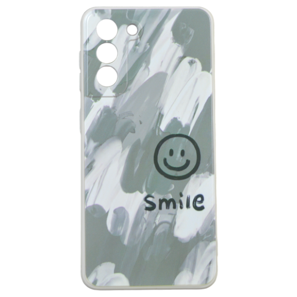 Abstract 'Smile' Design Phone Case for Samsung Galaxy S21 Ultra - Green