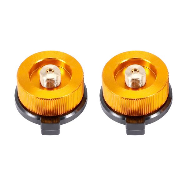 2 Gas Adapter Safe Durable Gas Stove Adapter for Butane Canister